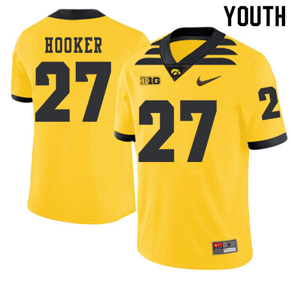 2019 Youth #27 Amani Hooker Iowa Hawkeyes College Football Alternate Jerseys Sale-Gold